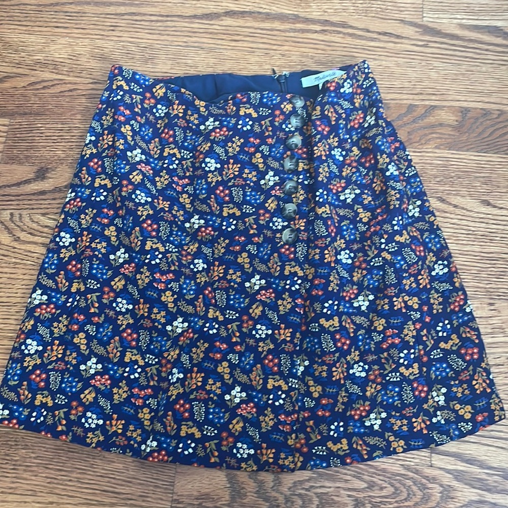 Madewell Floral Mini Skirt